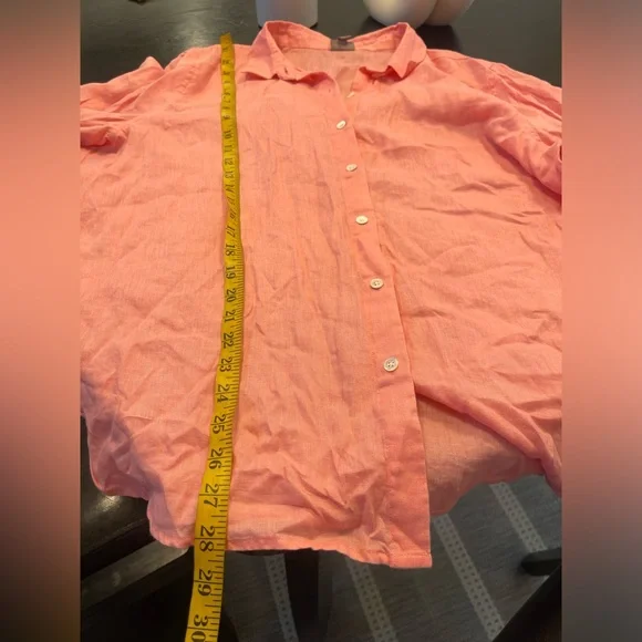 J. Jill 100% linen button front blouse shirt XL - Picture 6 of 6